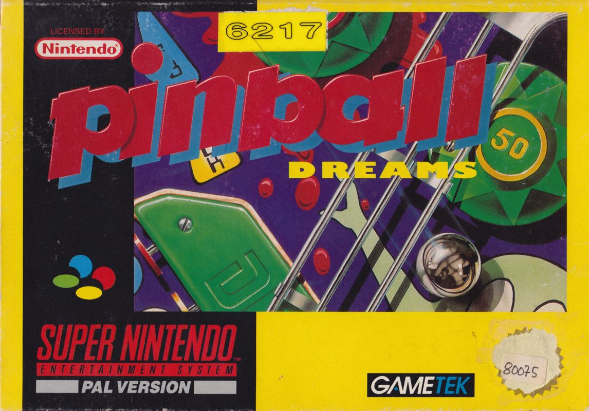 Front Cover for Pinball Dreams (SNES)