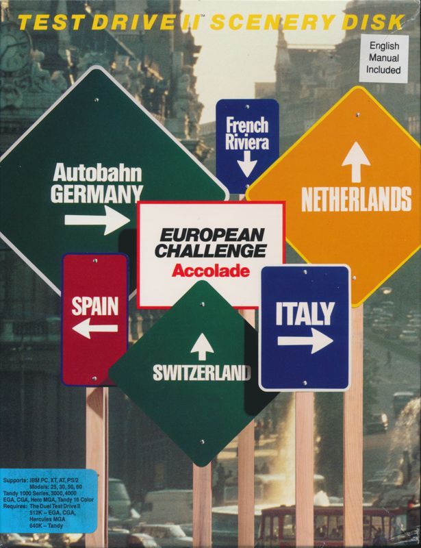 Front Cover for European Challenge (DOS) (3.5" Disk release)