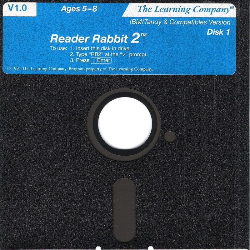 Media for Reader Rabbit 2 (DOS) (Dual Media Release): 5.25" Disk (1/2)