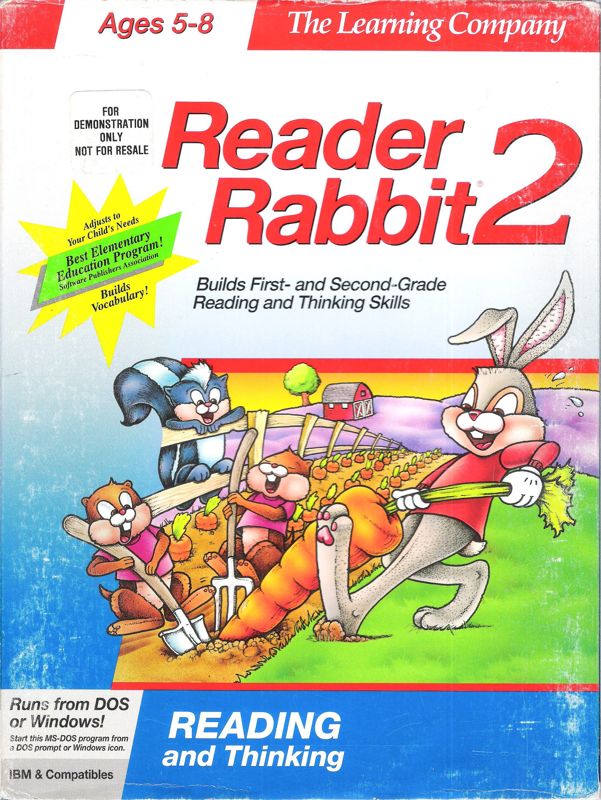 Front Cover for Reader Rabbit 2 (DOS and Windows 3.x) (Dual Media Release)