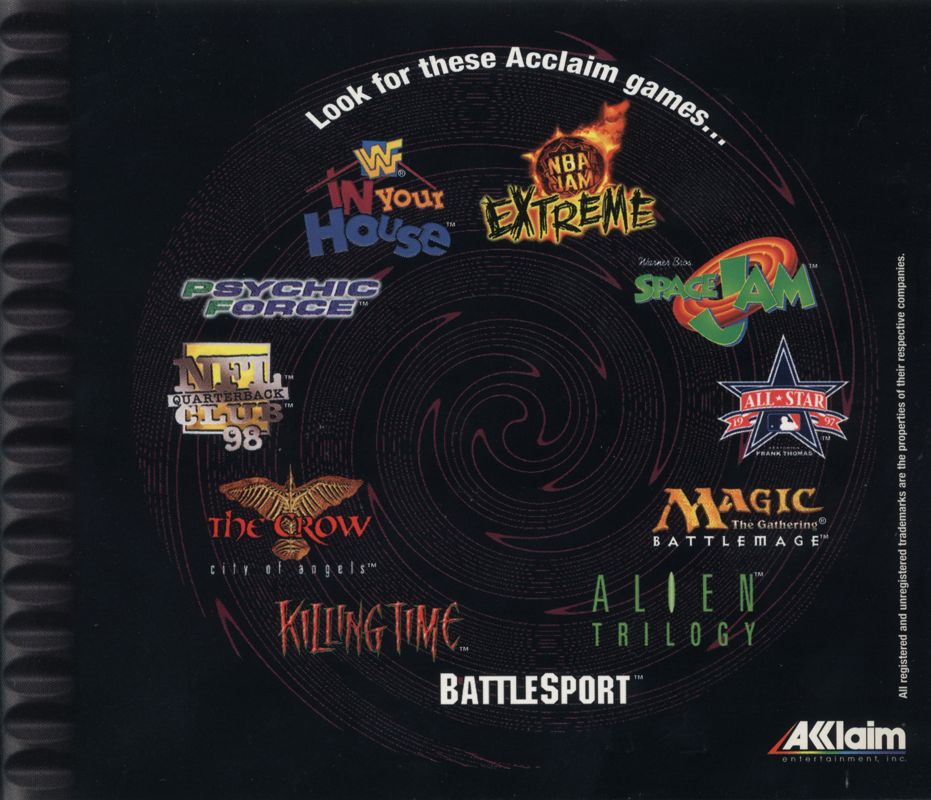 Inside Cover for NBA Jam Extreme (PlayStation)