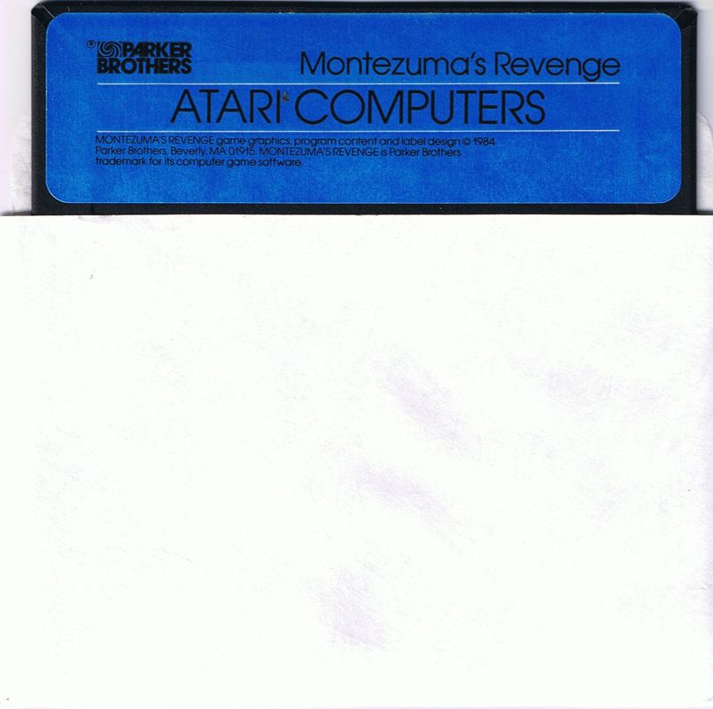 Media for Montezuma's Revenge (Atari 8-bit and Commodore 64): side B; Atari