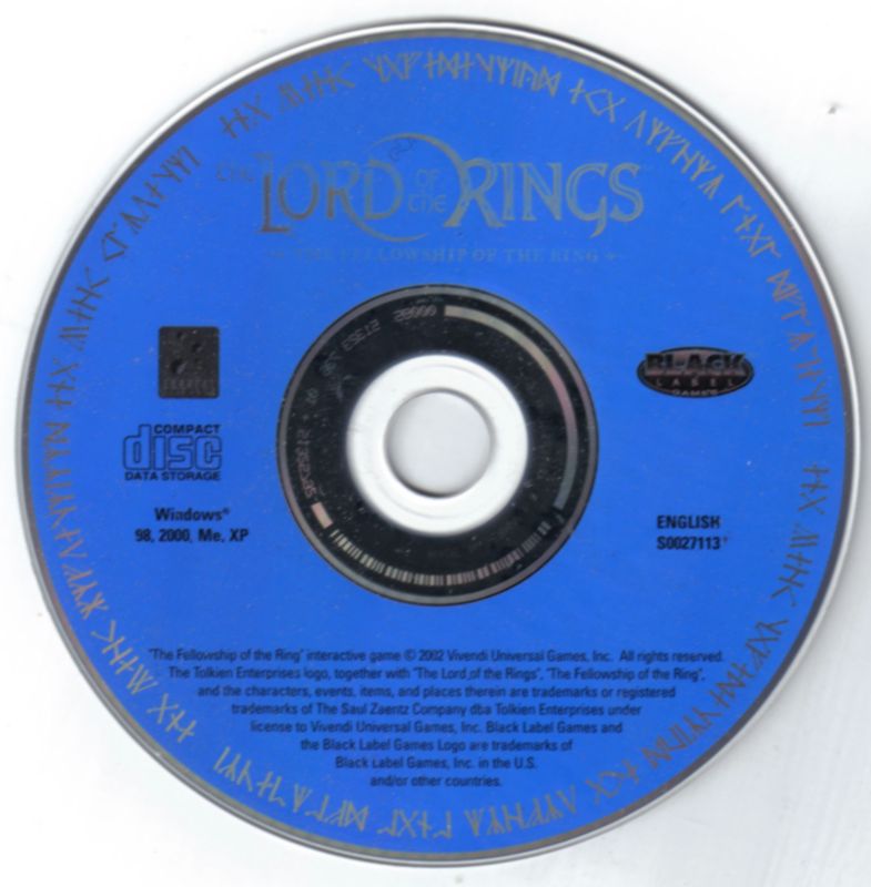 Media for The Lord of the Rings: The Fellowship of the Ring (Windows)