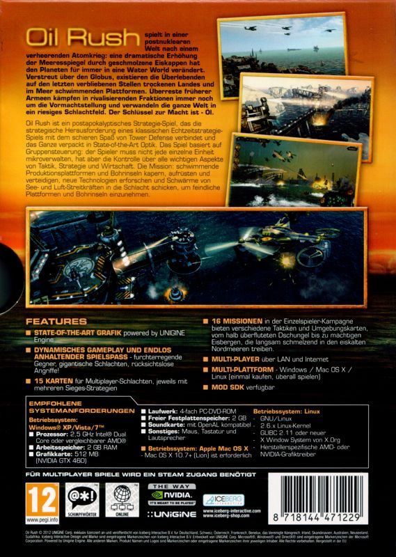 Back Cover for Oil Rush (Linux and Macintosh and Windows)