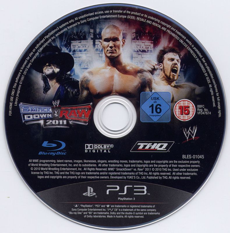 Media for WWE Smackdown vs. Raw 2011 (PlayStation 3)