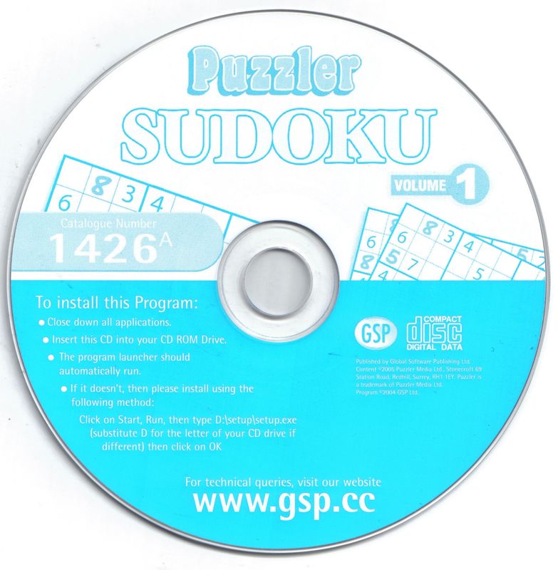 Media for Puzzler Sudoku: Volume 1 (Windows)