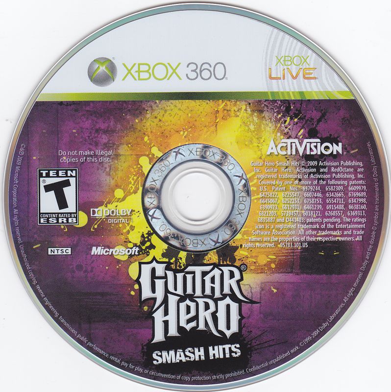 Guitar Hero Smash Hits Cover Or Packaging Material Mobygames
