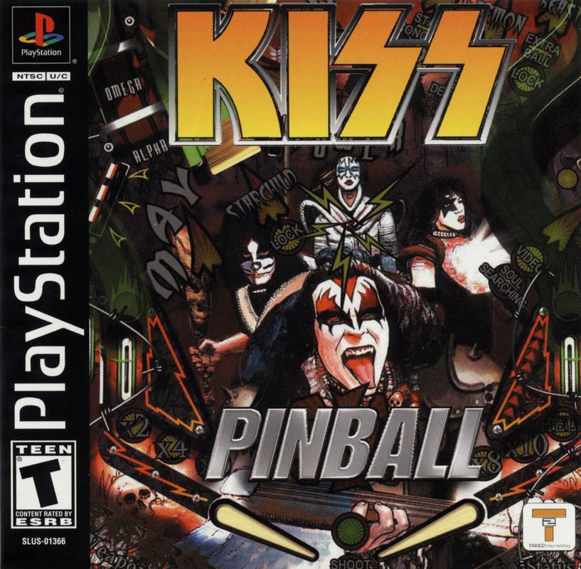 Front Cover for Kiss Pinball (PlayStation)