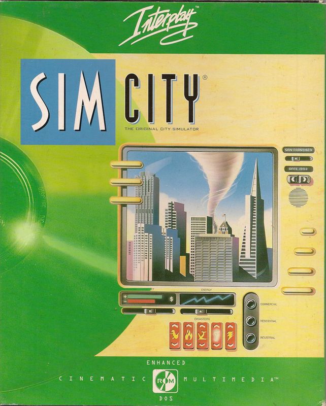 Front Cover for SimCity: Enhanced CD-ROM (DOS)