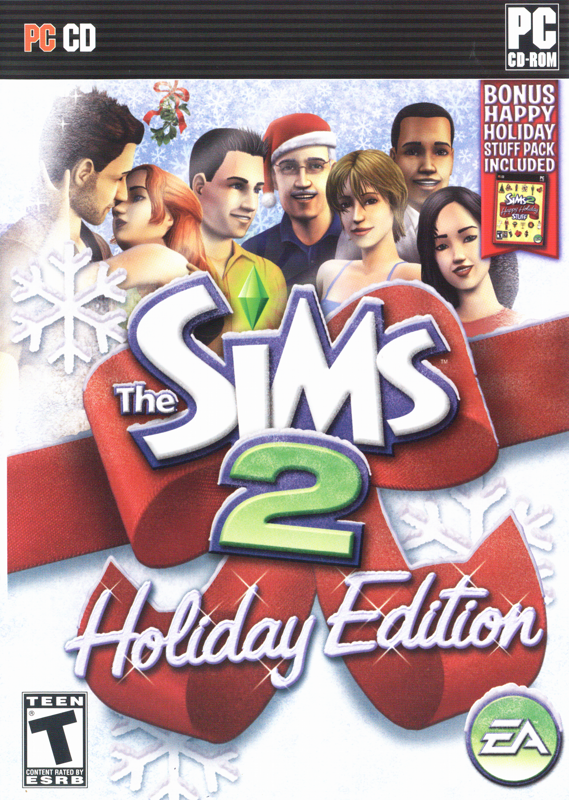 Front Cover for The Sims 2: Holiday Edition (Windows) (Re-release)