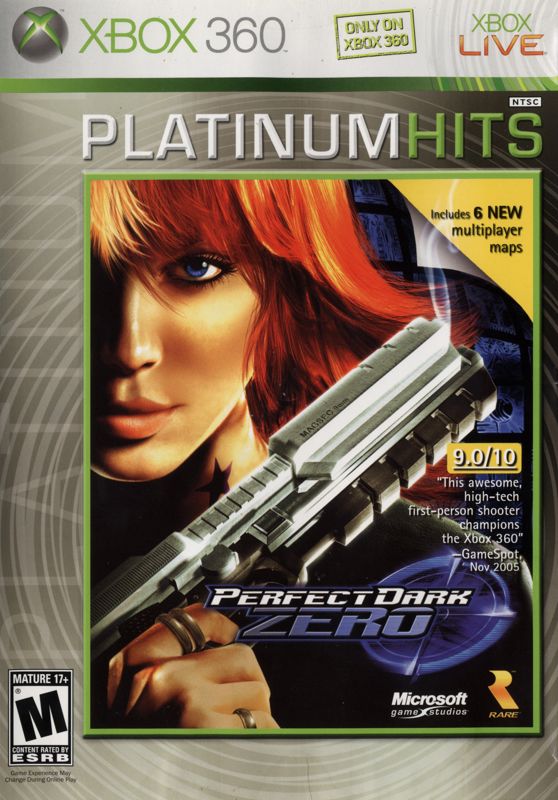 Front Cover for Perfect Dark Zero (Xbox 360) (Platinum Hits release)