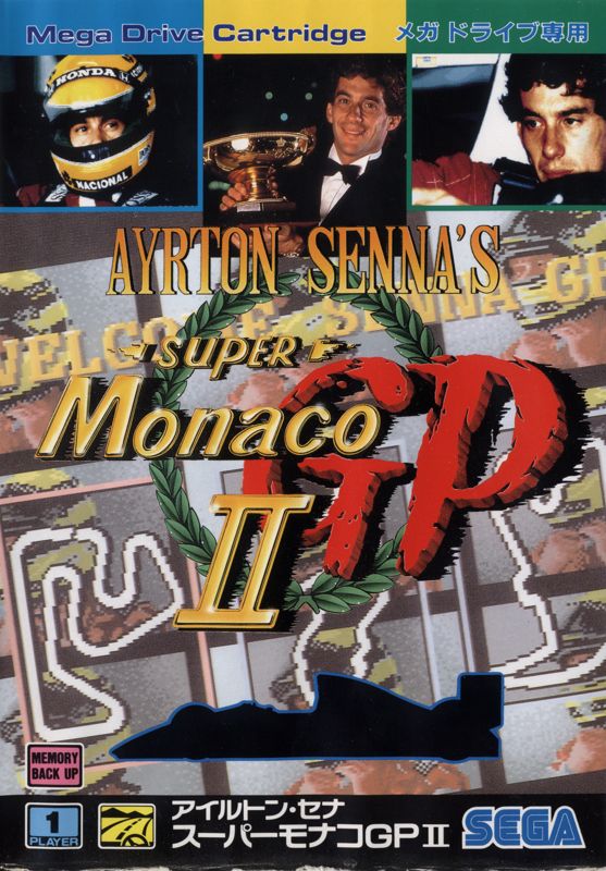 Front Cover for Ayrton Senna's Super Monaco GP II (Genesis)