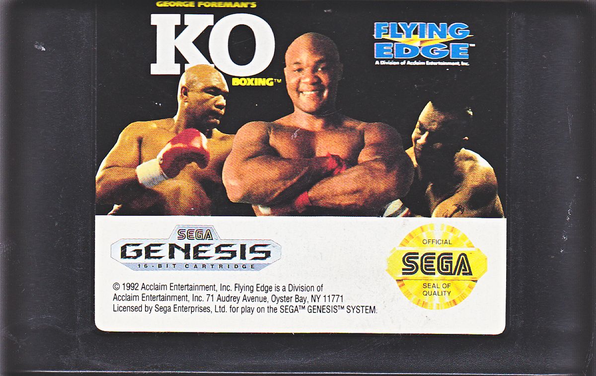 Media for George Foreman's KO Boxing (Genesis)