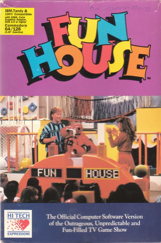 Front Cover for Fun House (Commodore 64 and DOS) (Re-release)