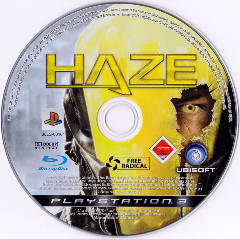 Media for Haze (PlayStation 3)