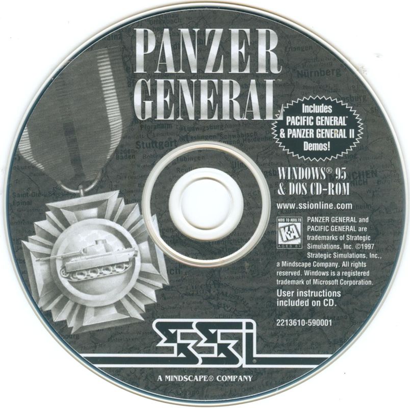 Media for Panzer General (DOS and Windows)