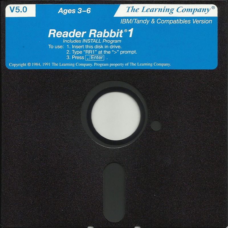 Media for Reader Rabbit (DOS) (Dual Media release Version 5.0 (Released as "Reader Rabbit 1" in 1991))