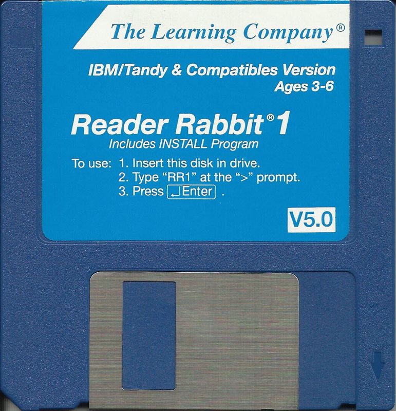 Media for Reader Rabbit (DOS) (Dual Media release Version 5.0 (Released as "Reader Rabbit 1" in 1991))