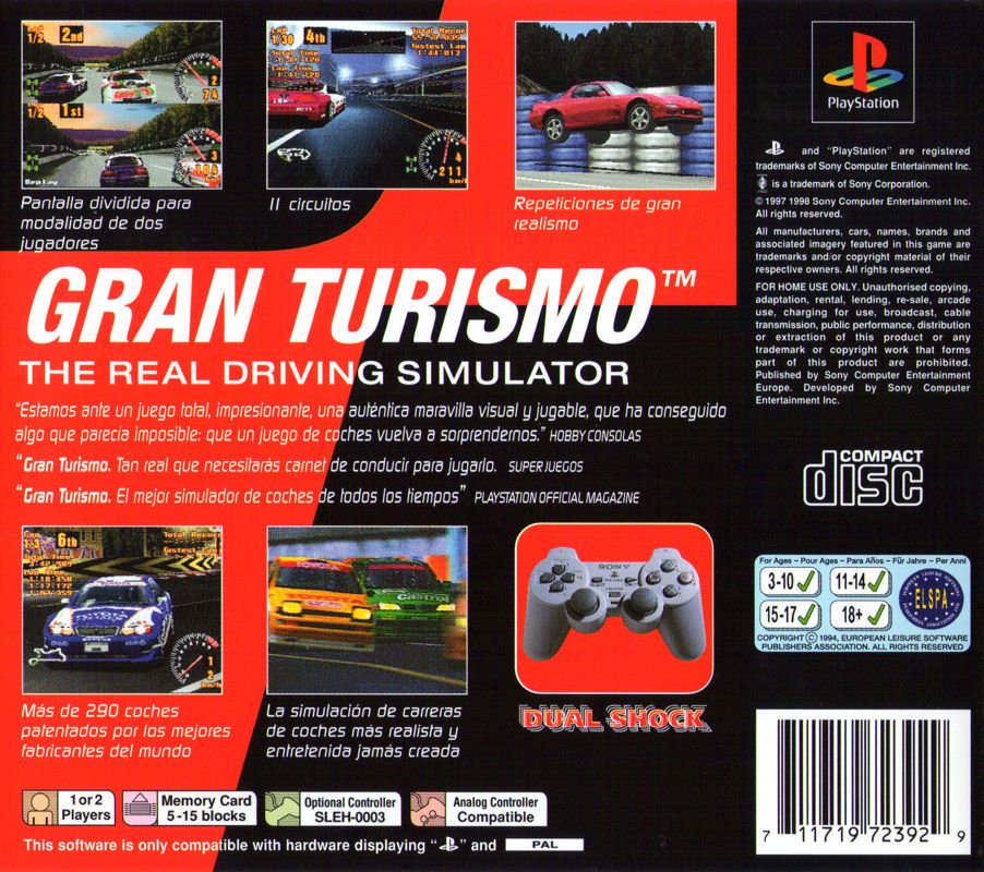 Gran Turismo Cover Or Packaging Material - MobyGames