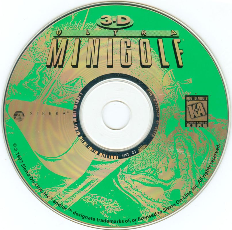 Media for 3-D Ultra Minigolf (Windows and Windows 16-bit)