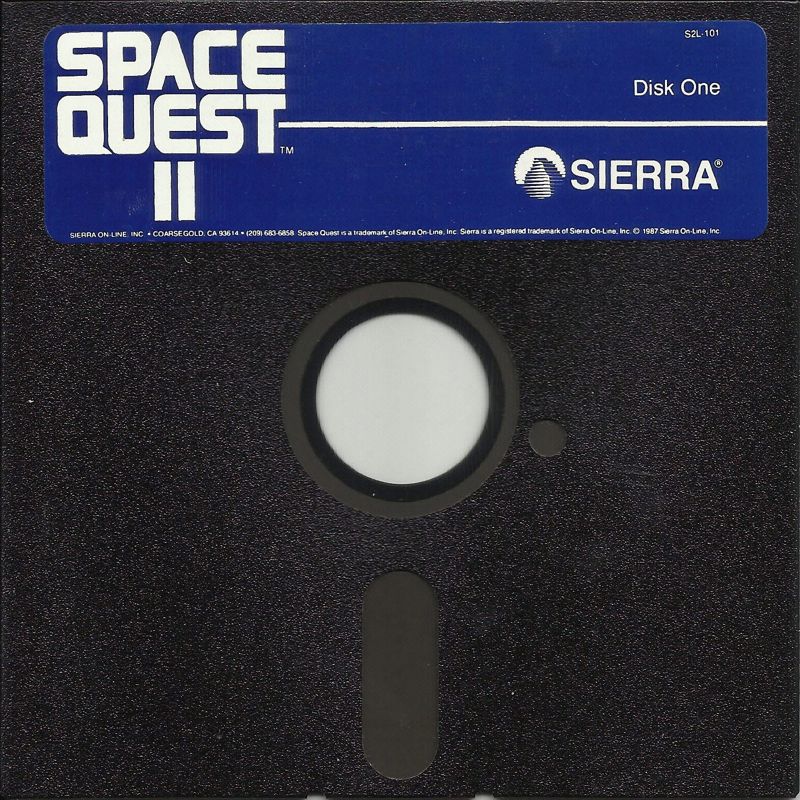 Media for Space Quest II: Chapter II - Vohaul's Revenge (DOS): 5.25" Disk 1