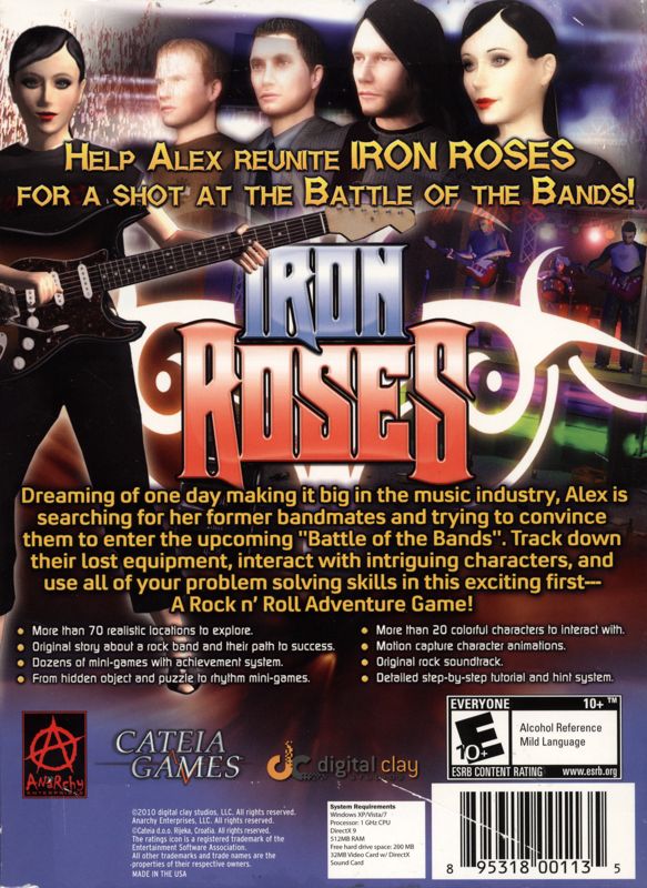 Back Cover for Iron Roses (Windows)