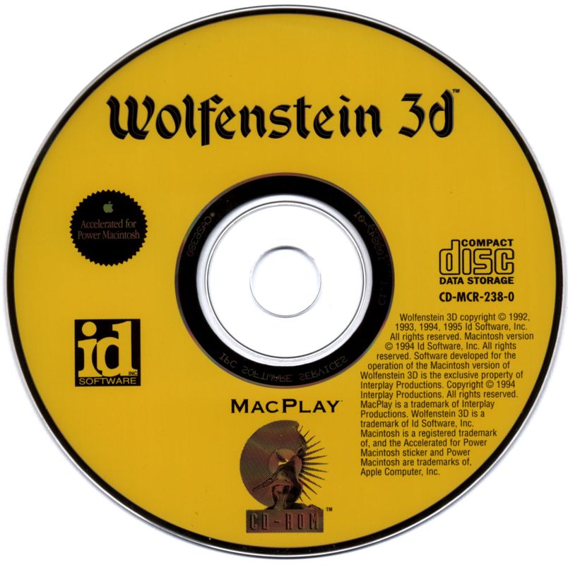 Media for Wolfenstein 3D (Macintosh) ("Second Encounter" CD-ROM release)