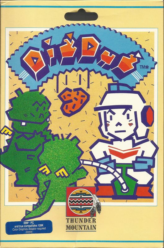 Front Cover for Dig Dug (PC Booter) (Thunder Mountain Budget 5.25" re-release)