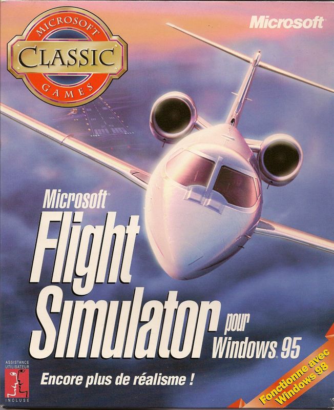 Front Cover for Microsoft Flight Simulator for Windows 95 (Windows) (Microsoft Classic Games release)