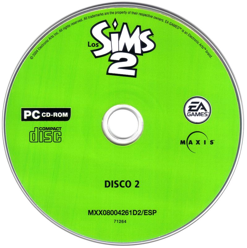 Media for The Sims 2 (Windows): Disc 2