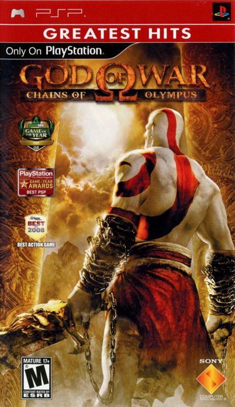 Front Cover for God of War: Chains of Olympus (PSP) (Greatest Hits release)