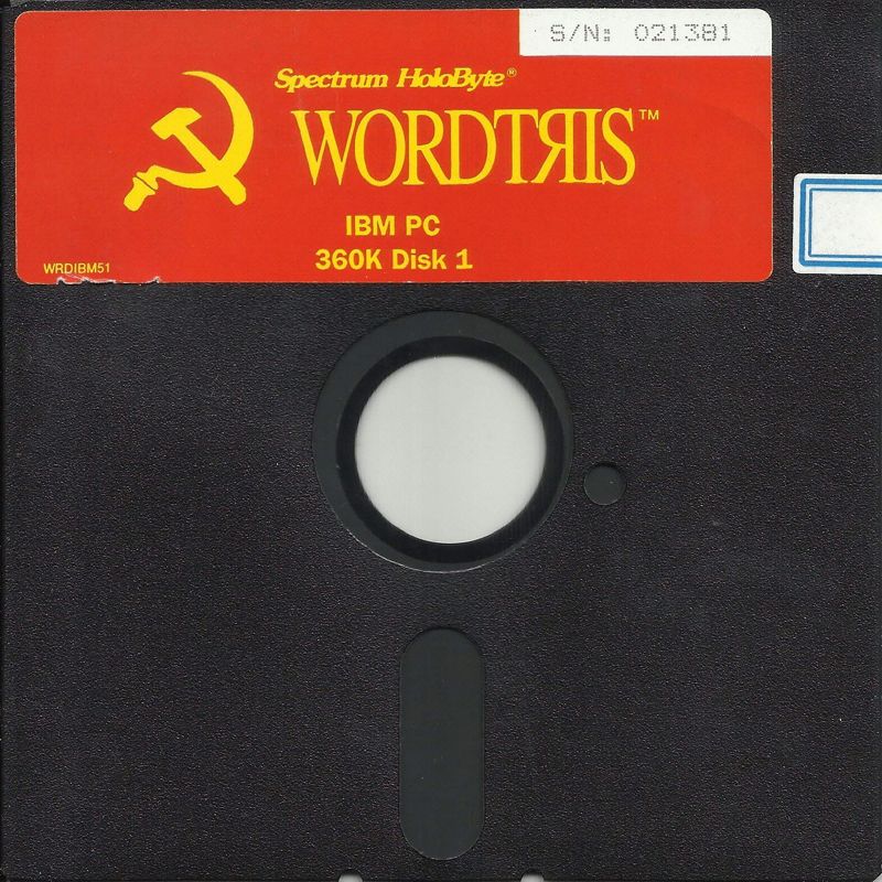 Media for Wordtris (DOS) (Dual Media Release): Disk 1/3