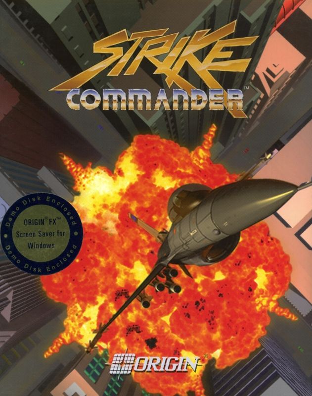 Front Cover for Strike Commander (DOS)