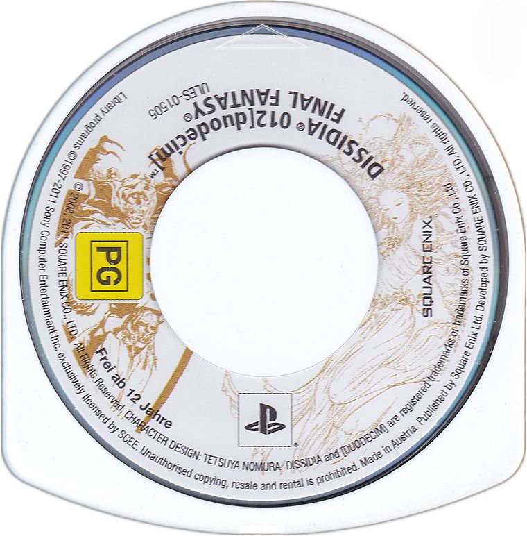 Media for Dissidia 012: Final Fantasy (Legacy Edition) (PSP)