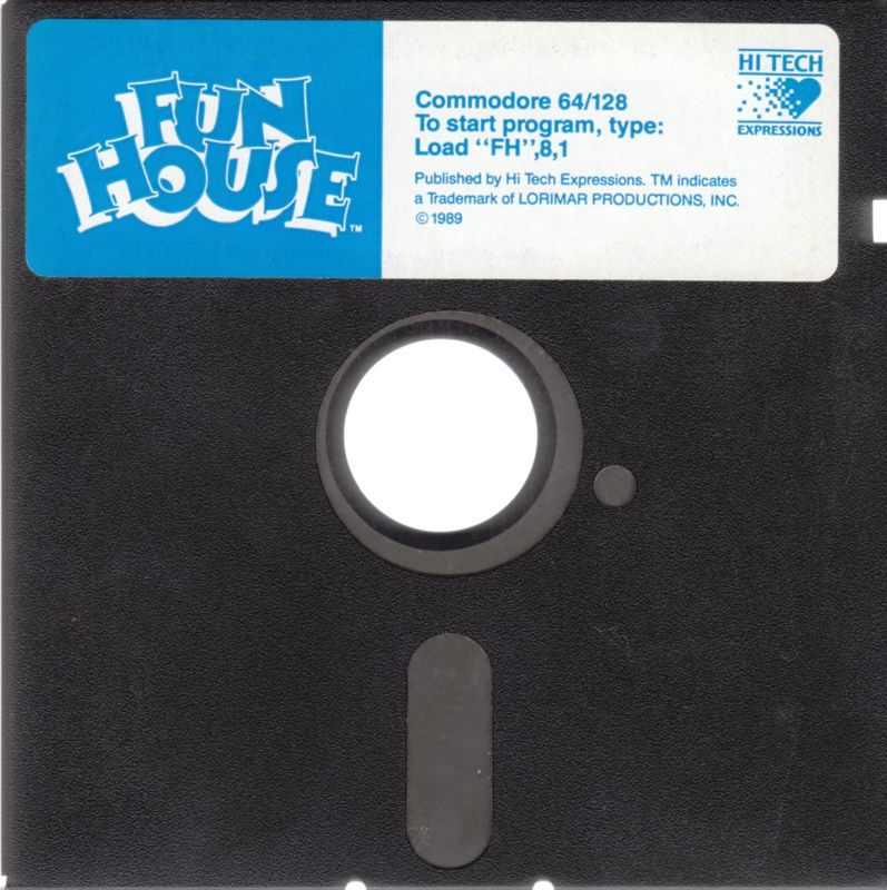 Media for Fun House (Commodore 64 and DOS) (Re-release): Commodore 64 Disk