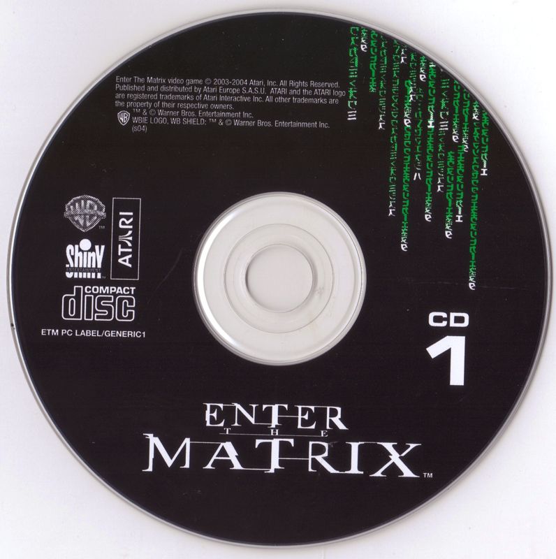 Media for Enter the Matrix (Windows) (2004 CD-ROM Edition): Disc 1