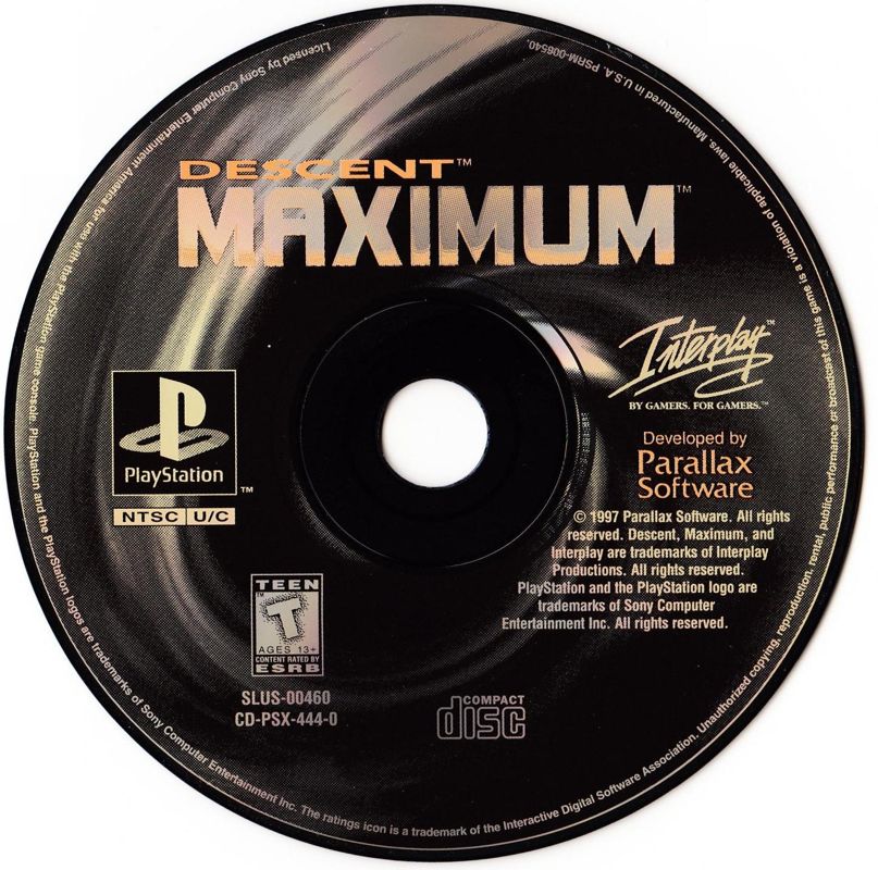 Media for Descent Maximum (PlayStation)
