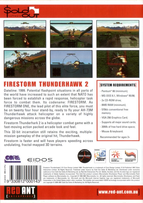 Thunderstrike 2 cover or packaging material - MobyGames