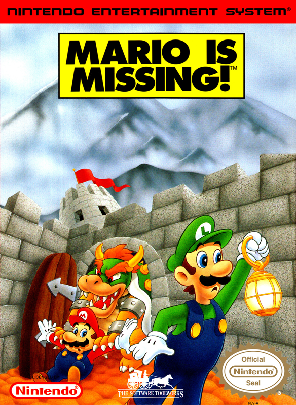 Front Cover for Mario is Missing! (NES)