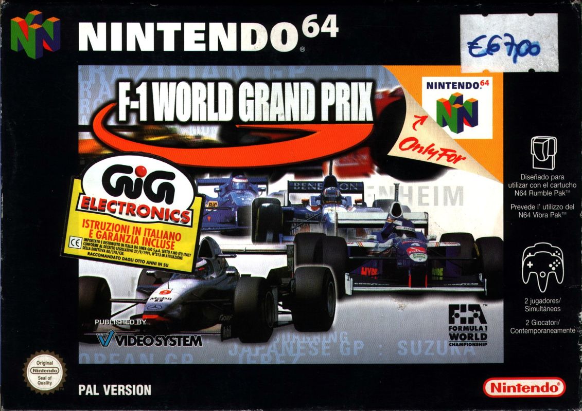 Front Cover for F-1 World Grand Prix (Nintendo 64)
