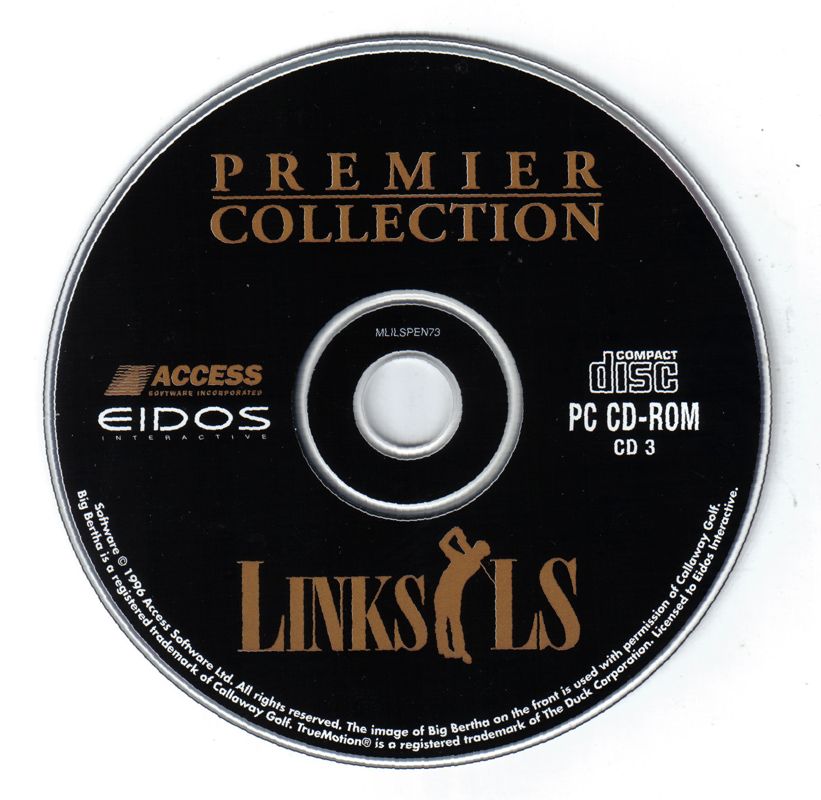 Media for Links LS: Legends in Sports - 1997 Edition (DOS) (Eidos Premier Collection release): Disc 3/3