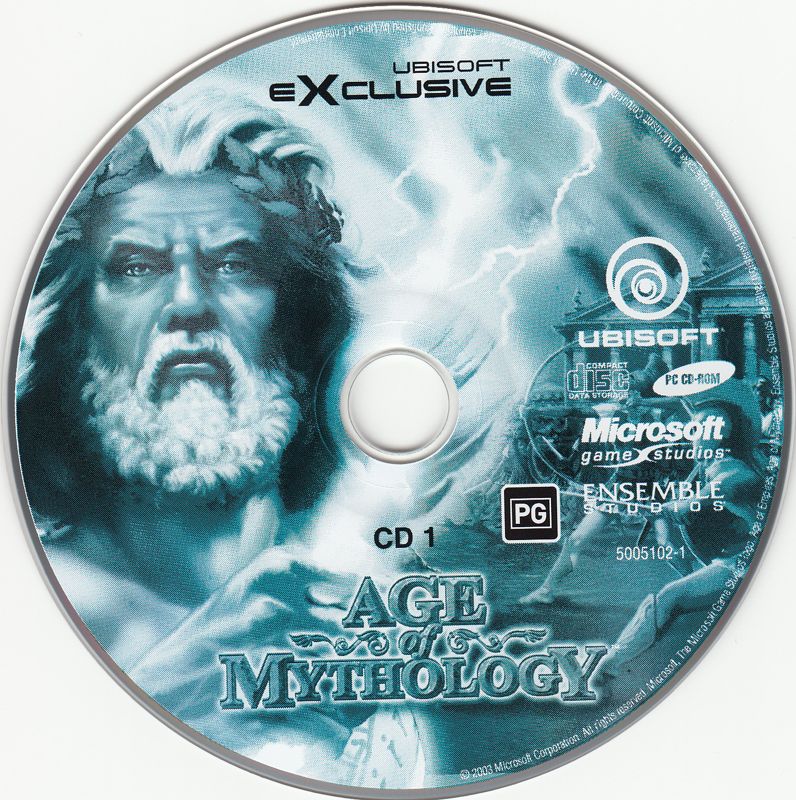 Media for Age of Mythology: Gold Edition (Windows) (Ubisoft eXclusive release): Age of Mythology - Disc 1