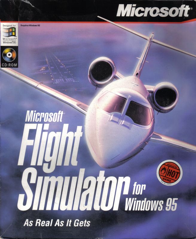 Microsoft Flight Simulator for Windows 95 box covers - MobyGames
