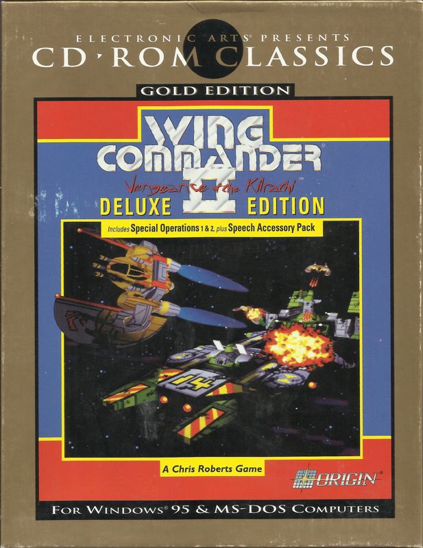 Front Cover for Wing Commander II: Deluxe Edition (DOS) (Golden Edition Release)