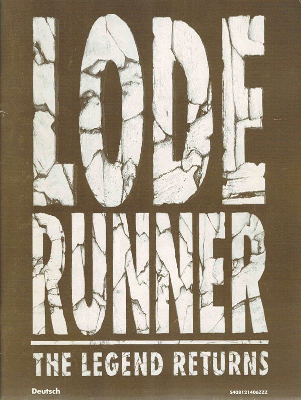 Manual for Lode Runner: The Legend Returns (Windows 16-bit): Front