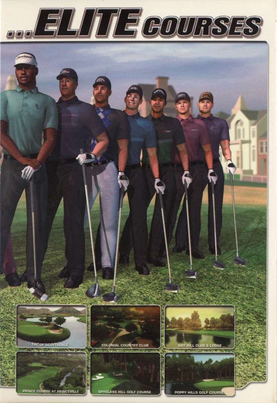 Inside Cover for Tiger Woods PGA Tour 2003 (Windows) (PC CD-ROM sticker release): Right