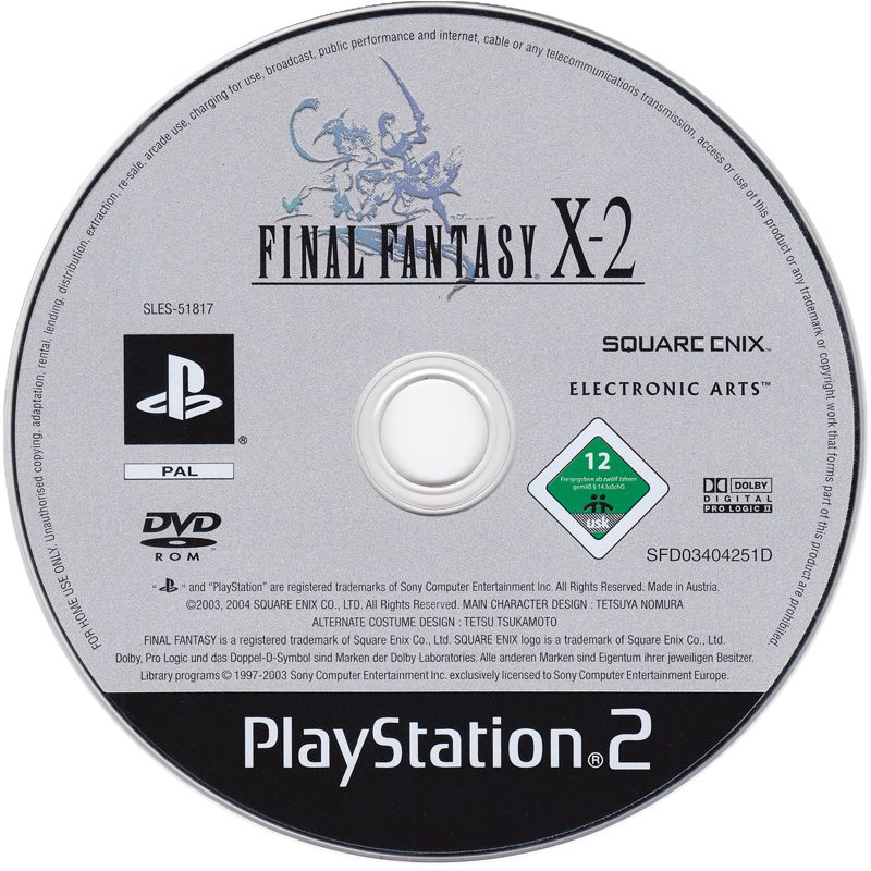 Media for Final Fantasy X-2 (PlayStation 2)