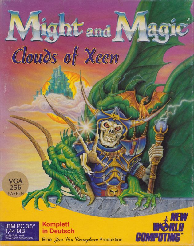 Might and Magic Clouds of Xeen cover or packaging material MobyGames
