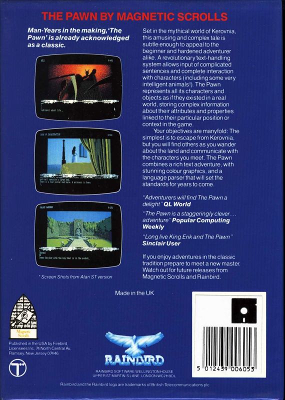 Front Cover for The Pawn (Atari 8-bit)