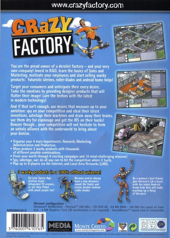 Back Cover for Gadget Tycoon (Windows)